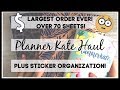 Seriously GIGANTIC Planner Kate Haul | Over 70 Sheets | August Kits & LOTS of Extras!