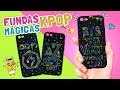 DIY ☆ Como hacer FUNDAS MÁGICAS KPOP para el celular ♡ MAGIC CASES Tutorial Fácil  l Fabbi Lee