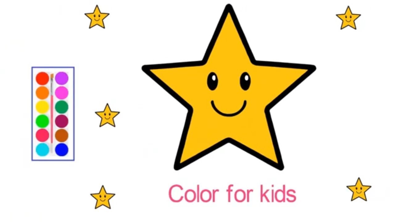 50 tranh tô màu ngôi sao cho bé dễ thương ngộ nghĩnh đơn giản