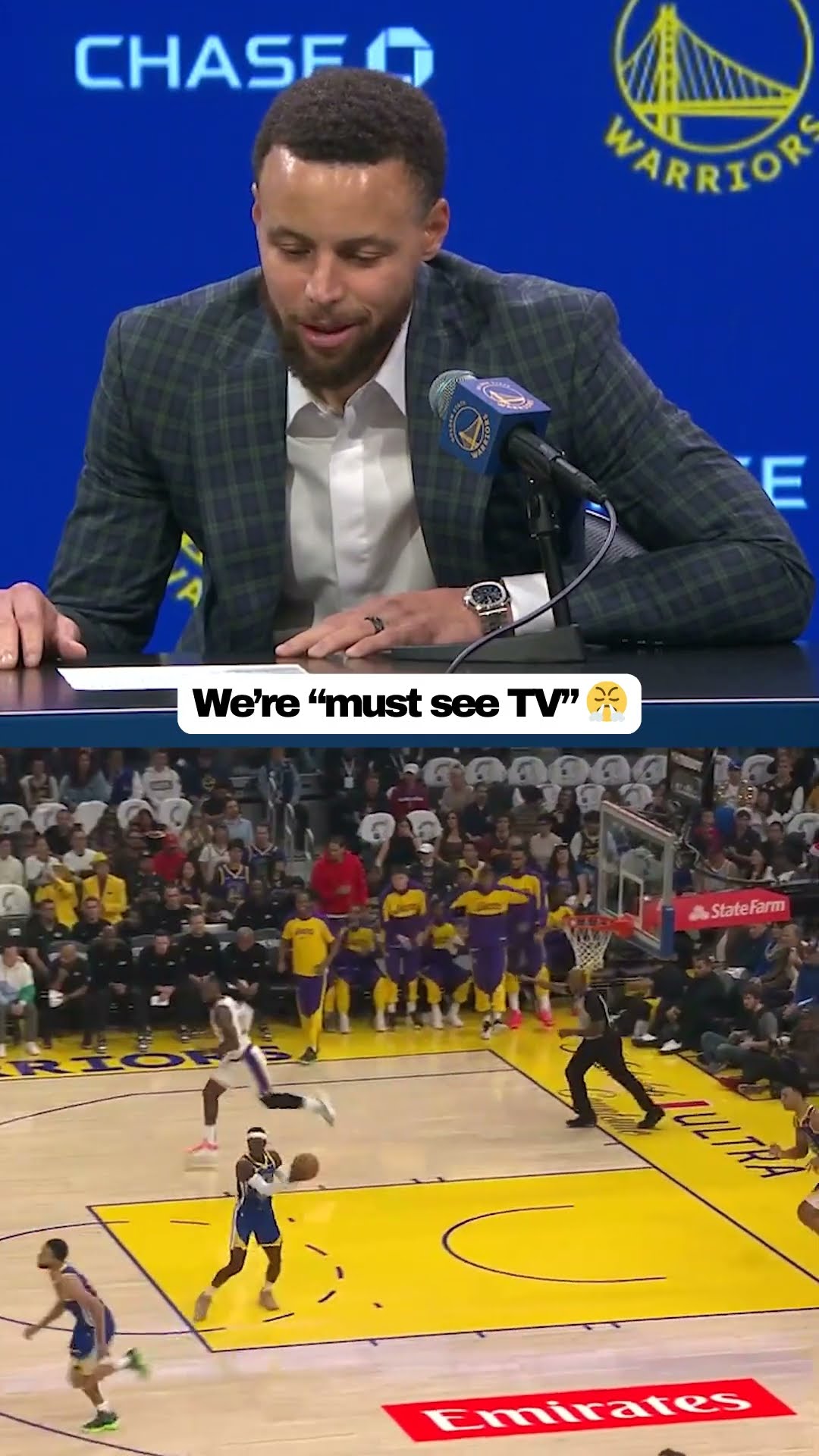 Steph on facing LeBron on Christmas Day ?