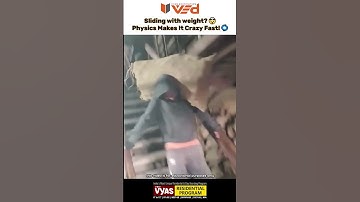 Sliding with Weight? 🤯 Physics Makes It Crazy Fast! 🌀