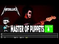 【METALLICA】[ Master Of Puppets ] cover by Cesar | LESSON | BASS TAB