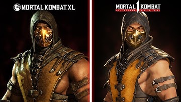 Mortal Kombat 1: Definitive Edition - All Character Models Comparison - MK10 vs MK1