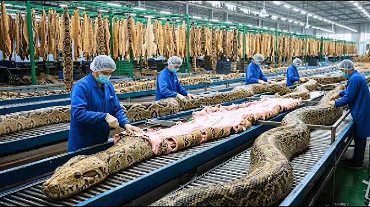 Inside the Snake-Leather Factory: From Snake Skin to a Million-Dollar Luxury Bag (Full Process)