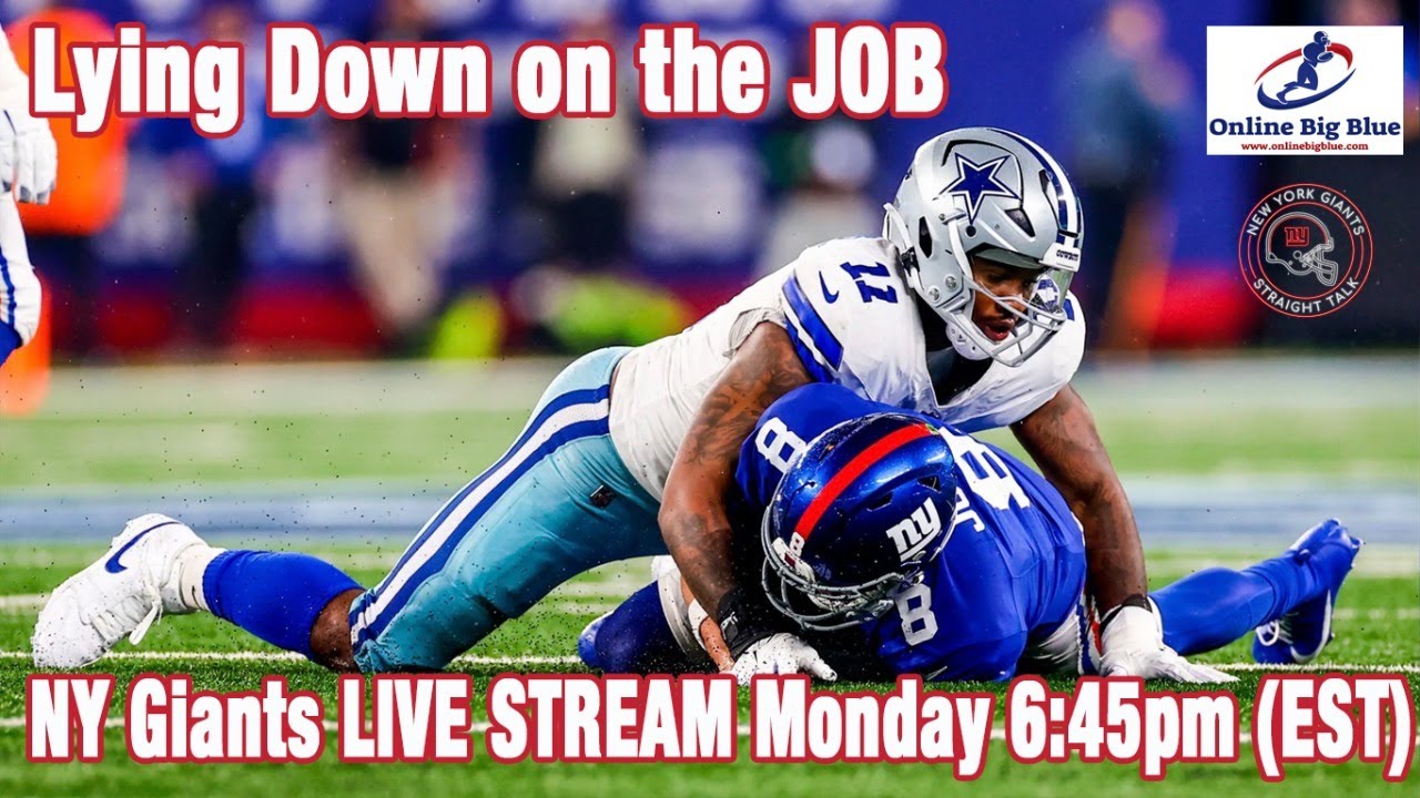New York Giants LIVE STREAM TODAY 645pm (EST) - Could it Get Worse? RANT TIME.