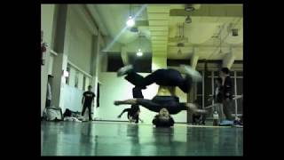Head spin without a helmet【crazy trick】