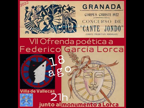 VII Ofrenda poética a Federico García Lorca, 18 agosto 2022