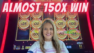 Almost 150x Win! Two HUGE Wins at Fontainebleau  #slots #casino #slotmachine