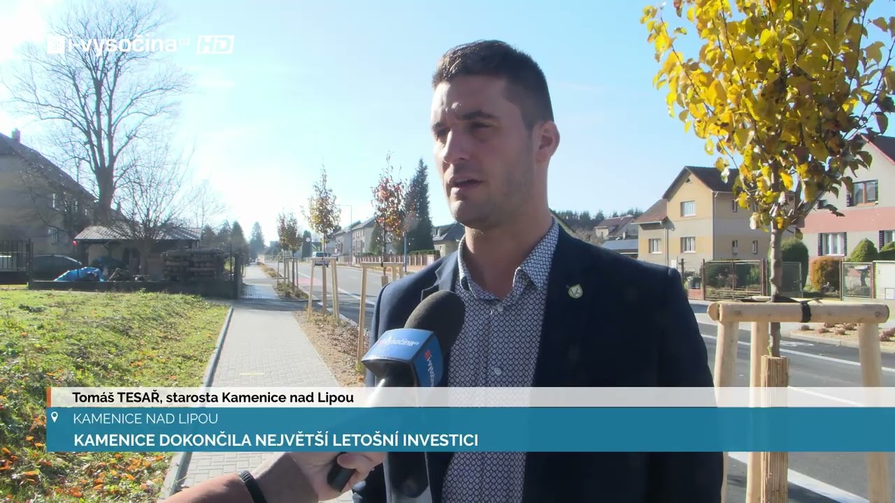 KAMENICE DOKONČILA NEJVĚTŠÍ LETOŠNÍ INVESTICI