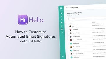 How to Customize Automated Email Signatures with HiHello | Email Signature Manager Tutorial