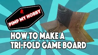 How to make a Tri-fold game board for the Walking Dead All Out War - Pimp My Hobby