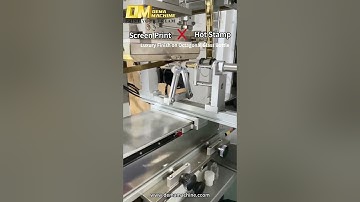 ✨ DM-400 Semi Automatic Screen Printing Machine + DM-6B Hot Stamping Machine on  Octagonal Bottles✨