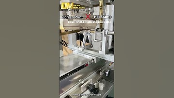 ✨ DM-400 Semi Automatic Screen Printing Machine + DM-6B Hot Stamping Machine on  Octagonal Bottles✨