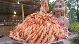 Shrimp salad with vegetable cook recipe and eat - Amazing cooking