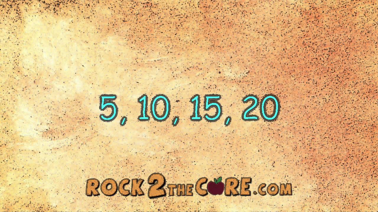 Count by Fives (5) Song - Rock 2 the Core - K-5 Math - YouTube