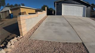 Driveway and Side Yard Concrete Pour