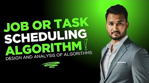 Lecture 20 | Job Scheduling Algorithm |  Greedy Algorithms | Design and analysis of algorithms DAA