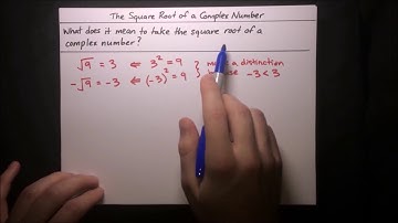 The Square Root of a Complex Number