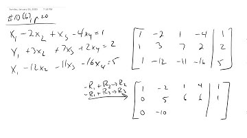 Gaussian Elimination and Solving Linear Systems Lecture 1 27 20