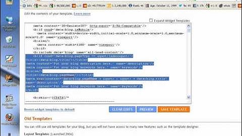 How to add dynamic meta tags code for blogger or on page seo