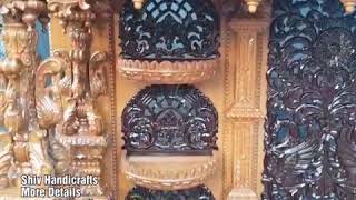 Teakwood Temple | Wooden Ghar Mandir | Swaminarayan Temple