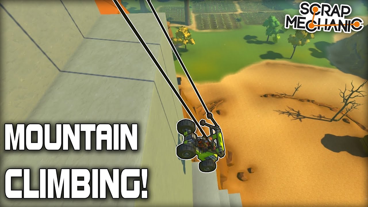 Multiplayer Mountain Climbing with ROPES! (Scrap Mechanic Gameplay