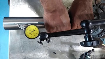 Weiss spindle Runout checking on mandrel