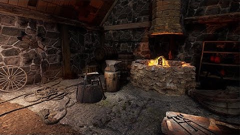 Medieval forge speed level design Unreal Engine