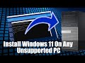SOLVED | How to Install Windows 11 in unsupported PC or Laptop | FIX Windows 11 installation error