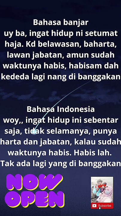 kata kata bahasa banjar #short kata kata nasihat. #shorts