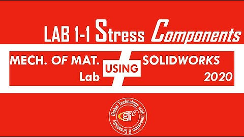 Cantilever Beam Static Structural Analysis | Stress components | Lab 1.1 (English)