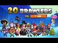 20 BRAWLERS to 500 in One Day // Epic Moments | Brawl Stars