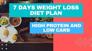 High Protein Low Carb Weight Loss Diet Plan For Weight Loss In Hindi | High  Protein Vegetarian Meal - Youtube