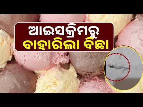 ପିଲାମାନଙ୍କ ପାଇଁ ଅନଲାଇନ୍‌ ରେ ଅର୍ଡର କରିଥିଲେ ଆଇସିକ୍ରିମ୍‌ରୁ ବାହାରିଲା ବିଛା