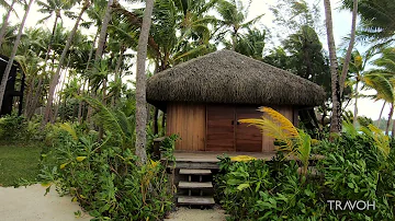 Tropical Island Paradise Walking Tour | Ocean | Motu Tane, Bora Bora, French Polynesia | 4K Travel