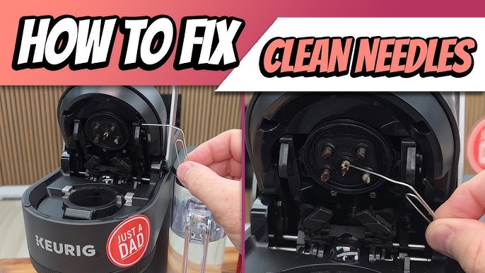 Keurig clogged needle comparison clean vs clogged