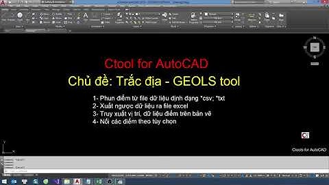 GEOLS- PHUN ĐIỂM TỪ FILE DỮ LIỆU *CSV , *TXT VÀO BẢN VẼ
