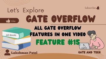 All Gate Overflow Features In One Video | GATE Overflow Feature #15