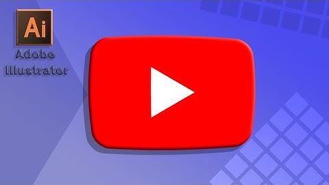 Youtube logo in Adobe Illustrator|YouTube play button on Adobe Illustrator