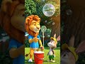 Leo &amp; Miki's Bubble Magic! 🦁🐰 Look at that GIANT bubble!
