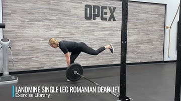Landmine Single Leg Romanian Deadlift