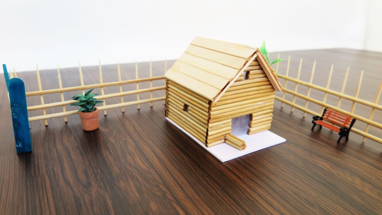 DIY Bamboo Sticks House : Easy Step by Step, Backyard Crafts