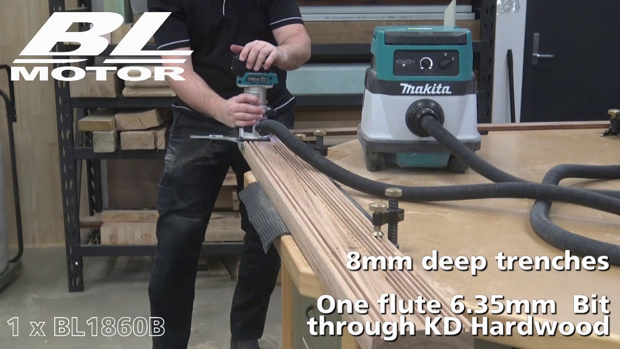 18V Brushless Laminate Trimmer (DRT50) Runtime YouTube