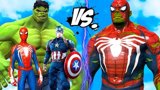 Hulk SMASH Spider-man | Hulk - Spider-man Knockout Hulk - Team (The Hulk, Spider-man,Captain America