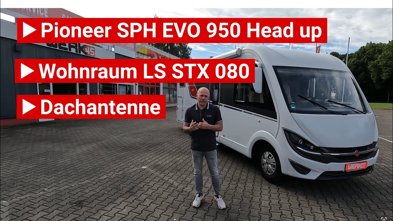 Pioneer SPH EVO 950 Camper Navigation mit Head Up  Display im Fiat Ducato  Wohnraumlautsprecher