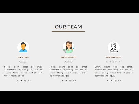 Create The Our team Section By Using HTML & CSS | Computer Conversation ...