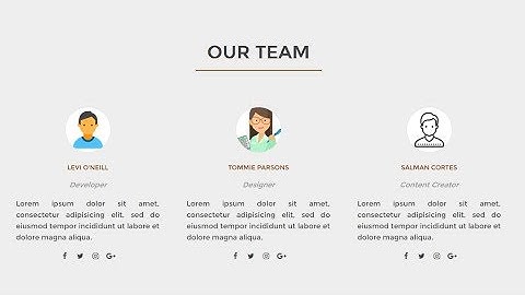 Create The Our team Section By Using HTML & CSS | Computer Conversation