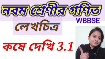 নবম শ্রেণীর গণিত কষে দেখি 3.1 | লেখচিত্র class 9 | wbbse class 9 maths chapter 3 exercise 3.1  graph