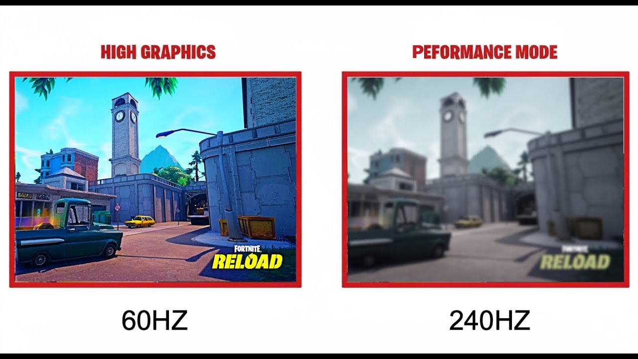 🎮 Fortnite Performance Mode Full Gameplay: The Visual Difference You ...