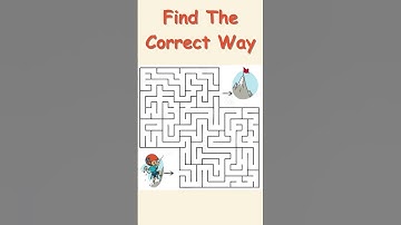 Find The Correct Way #quiz #game #puzzle #maze #quiztime #viral #shorts